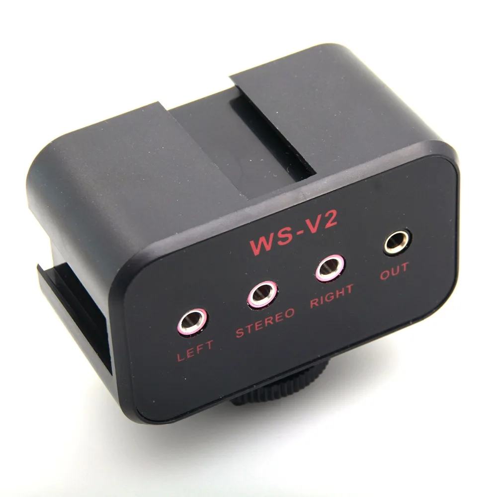 WS-V2 Универсальный аудио адаптер с двумя XLR входами для DSLR камер стерео и двойной