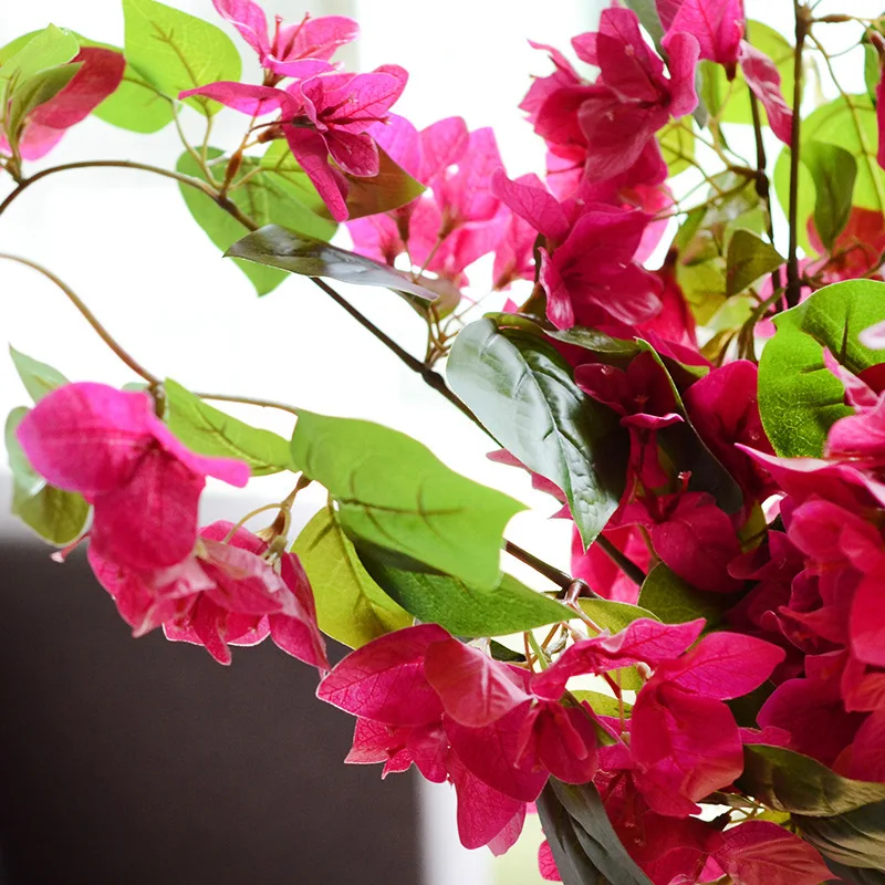 Настоящее сенсорный Искусственные тремя рогами plum цветок силикагель текстуры