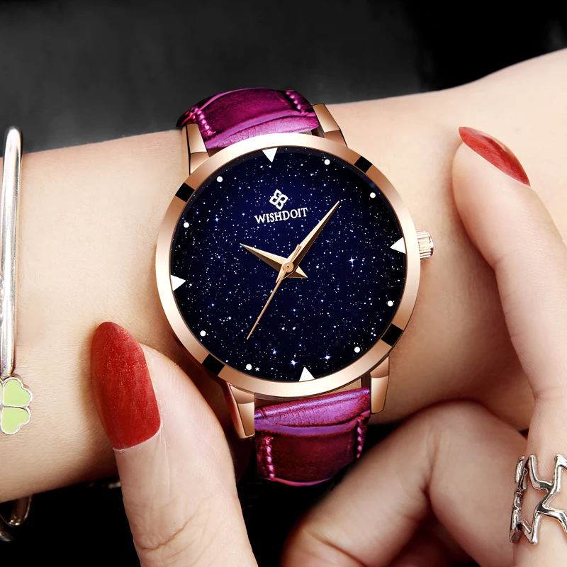 Женские часы Мода платье для отдыха женские кожаные Аналоговые Кварцевые