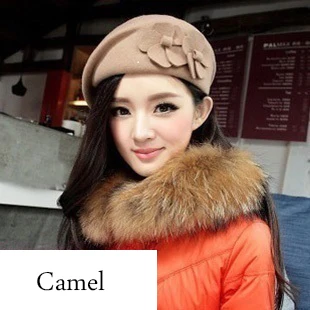 2015 бесплатная доставка прекрасный мода берет махровые цветки весной и осенью