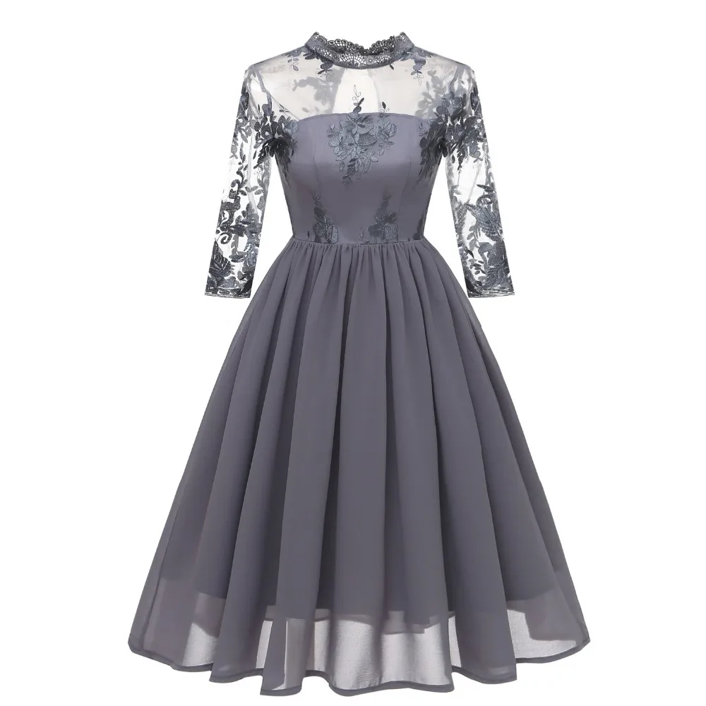 Женское платье миди для выпускного вечера высококачественное шифоновое с