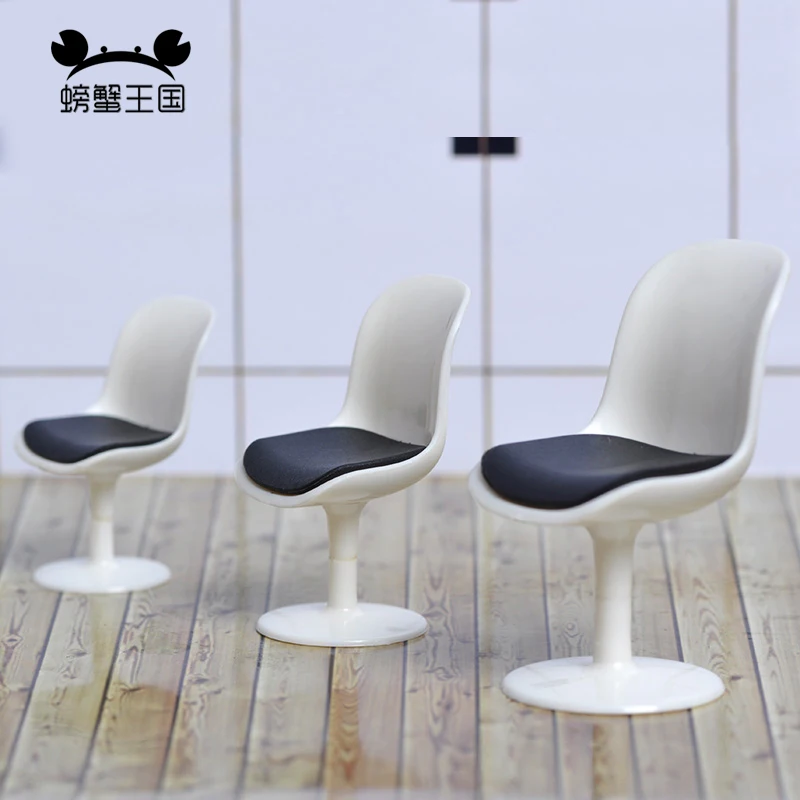 

10pcs Model Chair Plastic Stool 1:20 1:25 1:30 scale Dollhouse Miniature Furniture Model Doll Accessories Office Supplies