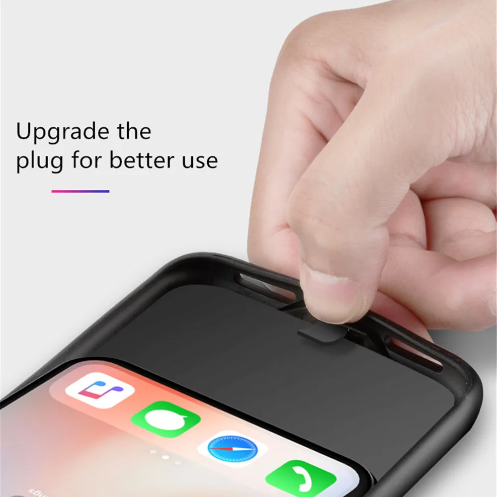3800 мАч Расширенный телефон батарея мощность Чехол для iPhone x резервный источник