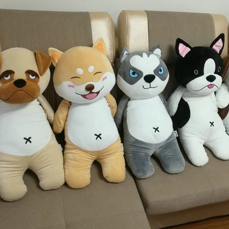 Satin Al Fancytrader Sevimli 80 Cm Büyük Yumuşak Karikatür Husky Peluş Yastık Shiba Inu Kucaklama Yastık 31 ''Doldurulmuş Hayvan Köpek Oyuncak Bebek Çocuk Hediye
