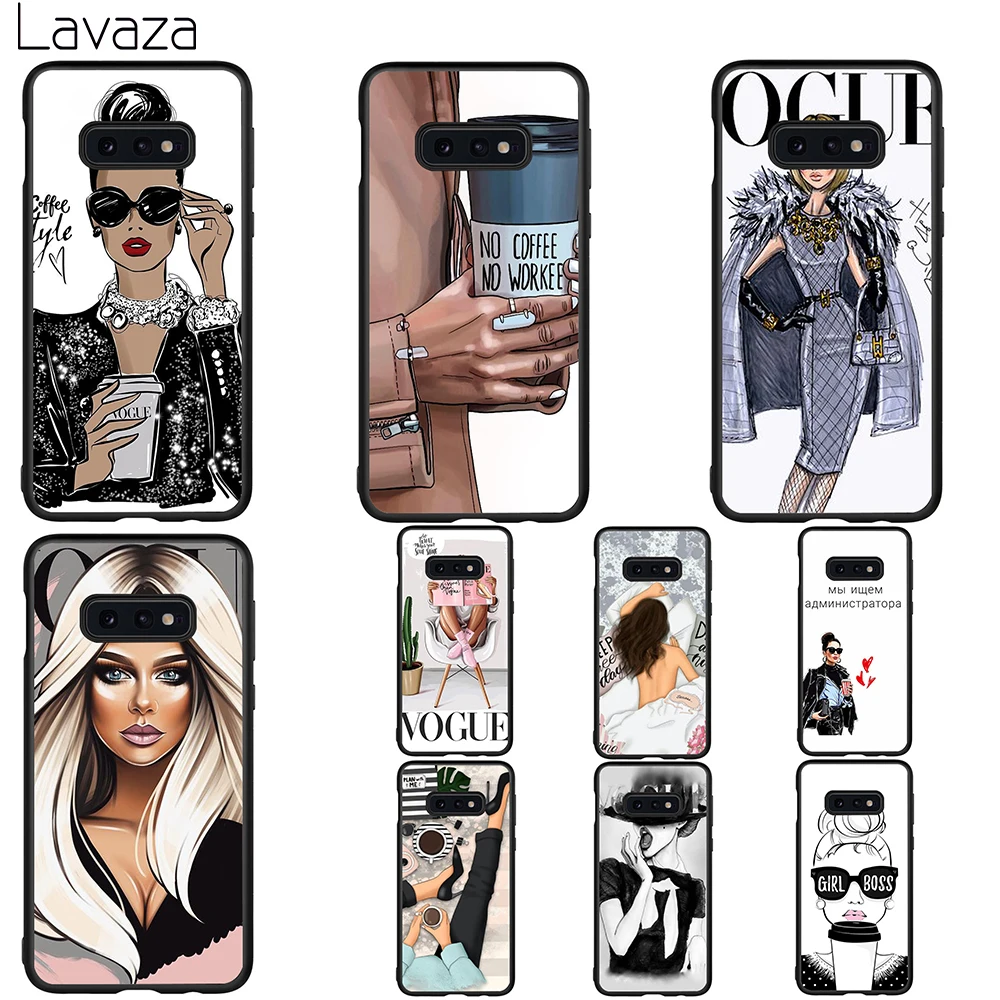 Lavaza VOGUE Queen Princess Girl Soft Case for Galaxy A3 A5 2016 2017 A6 plus A7 A8 A9 J6 2018 A10 30 40 50 70 |