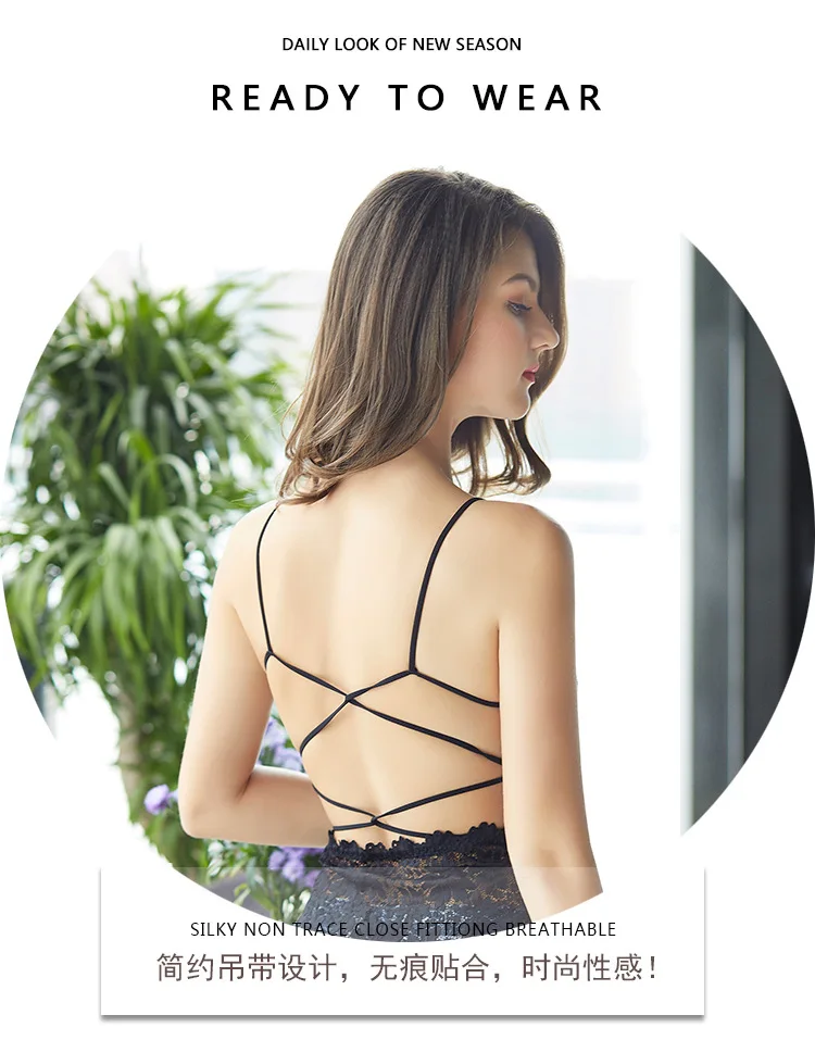 Women Sexy Camisole&Tanks With Cups Sling Flower Lace Breathable Comfortable Fitness Up Girls' Tops Night Dress Summer Underwear
