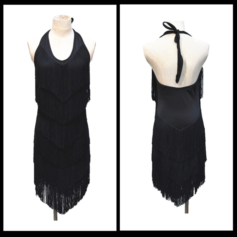 Юбка для латинских танцев девочек женское сексуальное платье с открытой спиной