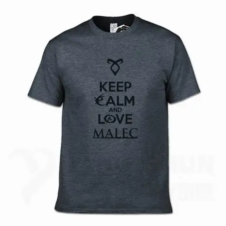 Keep Calm And Love Malec/Новинка года; футболка с охотниками в виде теней; модные летние топы 16 цветов; хлопковая хипстерская футболка с круглым воротником
