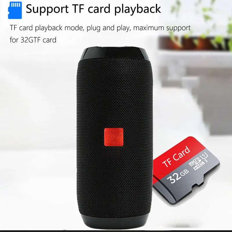 Портативный беспроводной Bluetooth динамик открытый сабвуфер бас стерео Колонка TF