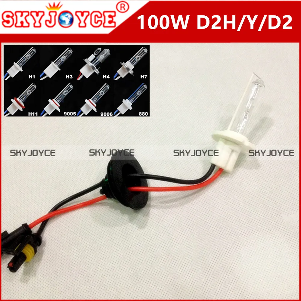 2X 100W D2 биксенон D2H HID Ксеноновая Лампа для проектора 5000K D2Y 6000K 8000K 4300K D2S 100 Вт xenon hid