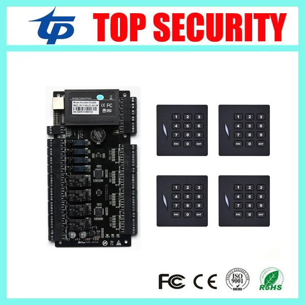 Бесплатная Доставка контроля доступа панели ZK C3 400 двери Система с tcp/ip связи и sdk