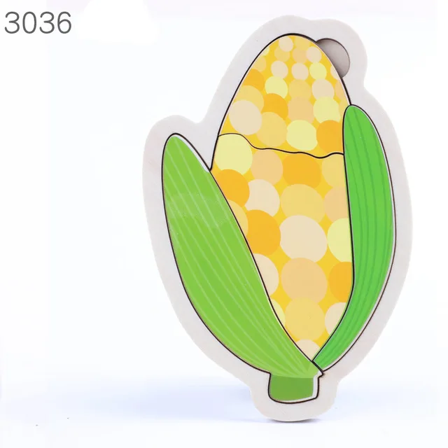 3035 Деревянные детские игрушки 3D пазлы головоломки доска Красочные животные транспортные средства Fruts мультфильм формы головоломки игрушки для детей маленьких мальчиков и девочек - Цвет: 3035