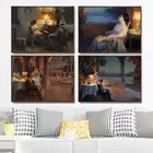 Декор для дома, художественные настенные картины для гостиной, искусственные картины, французская фигурка дельфина йольраса