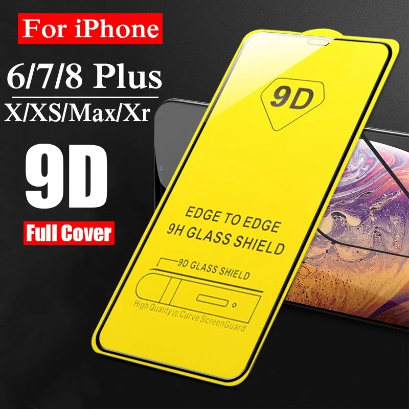 Baixin 9D Защитное стекло для iPhone X XR XS MAX Защита экрана iphone 6 6S 7 8 Plus закаленное