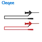 Cleqee P1511B 2 мм разъем для внутреннего пружинного тестового крючка, зонд AWG, комплект тестовых проводов, можно подключить цифровой щуп мультиметра