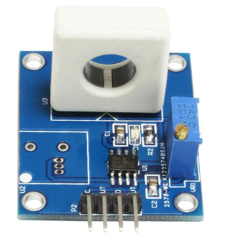 WCS1800 DC 5V модуль датчика обнаружения тока Холла 35A короткого замыкания защиты от