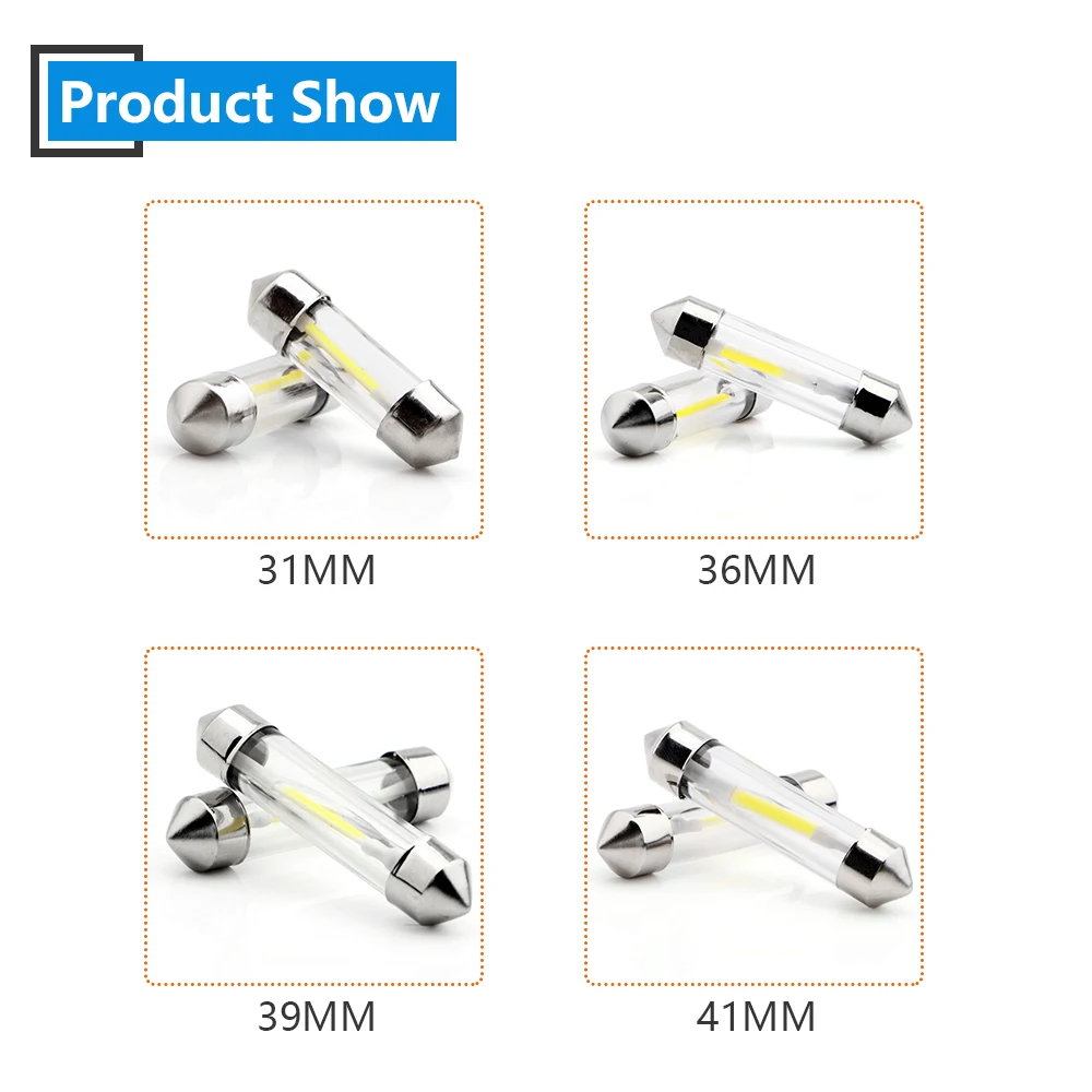 YM E-Bright 50 шт. монолитный блок светодиосветодиодный C5W 31 мм 36 39 41 автомобильный