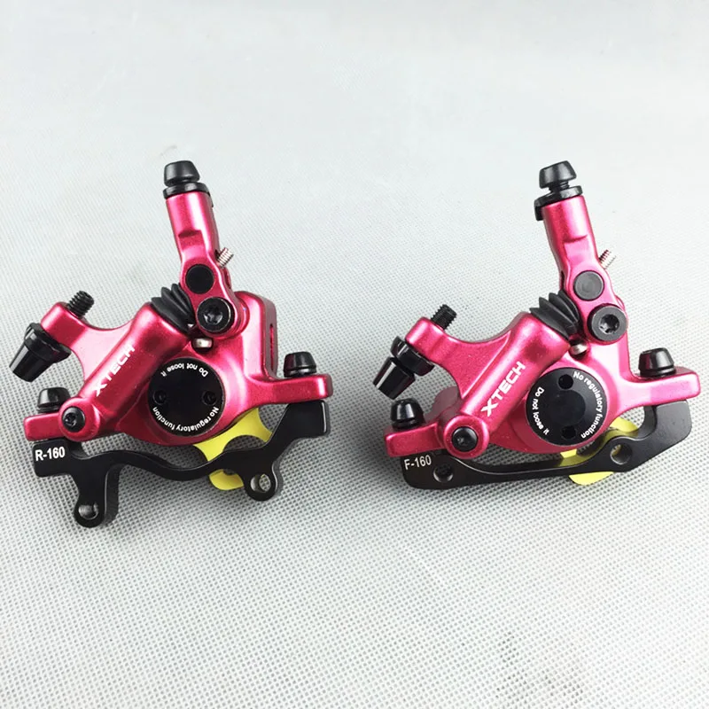 Red 1 pair ZOOM MTB Дорожная гидравлическая Дисковая тормозная штангенциркуль передние и задние горные MTB велосипедные дисковые аксессуары - Цвет: Red 1 pair