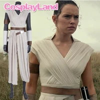starwars 9 the rise of skywalker cosplay costume rey cosplay carnival party costume rey costume custom made suit
