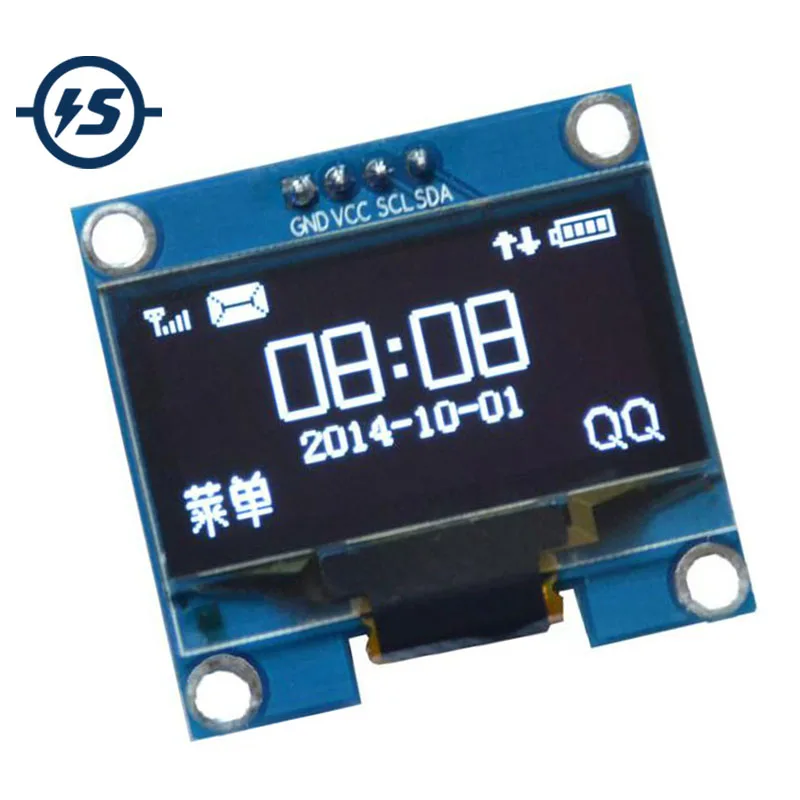 

OLED Display Module IIC I2C Interface 1.3" 1.3 inch White 128x64 3-5V OLED Screen Board For Arduino