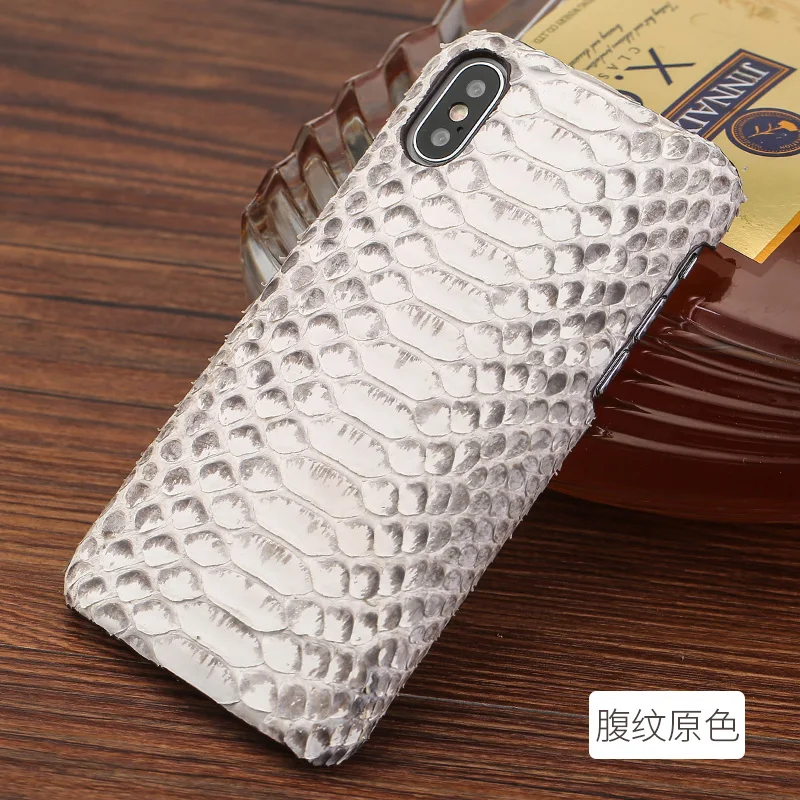 Роскошный чехол накладка из кожи питона для Apple iPhone Xs Max XR Натуральной Змеиной