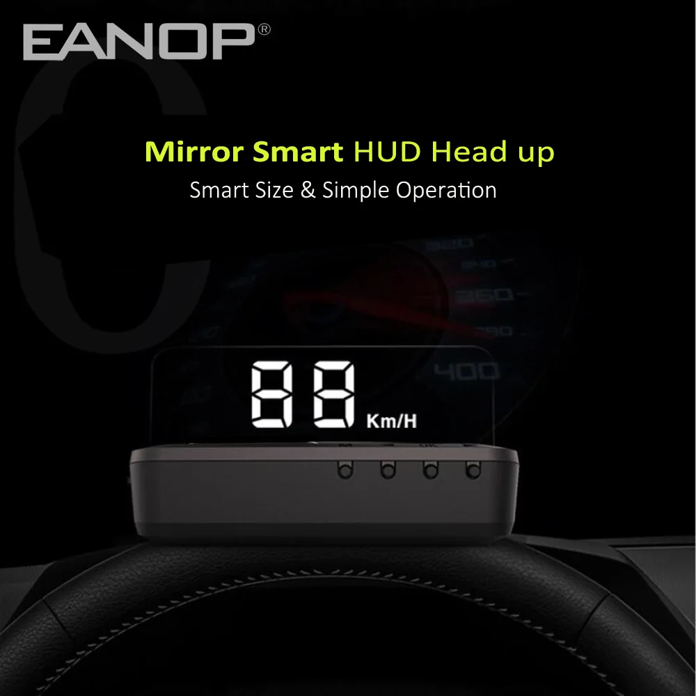 Зеркало HUD Дисплей OBD2 датчик лобового стекла скоростной проектор превышения