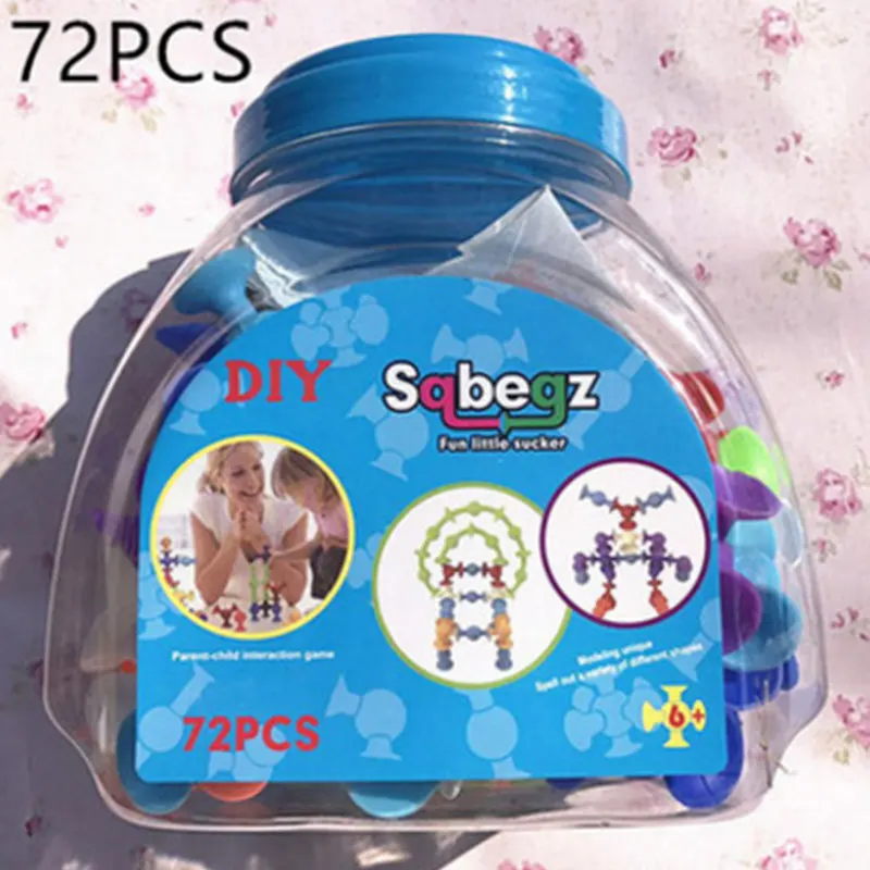 Игрушки на присосках Squigz DIY силиконовые строительные блоки собранные игрушки Обучающие строительные игрушки Squigz