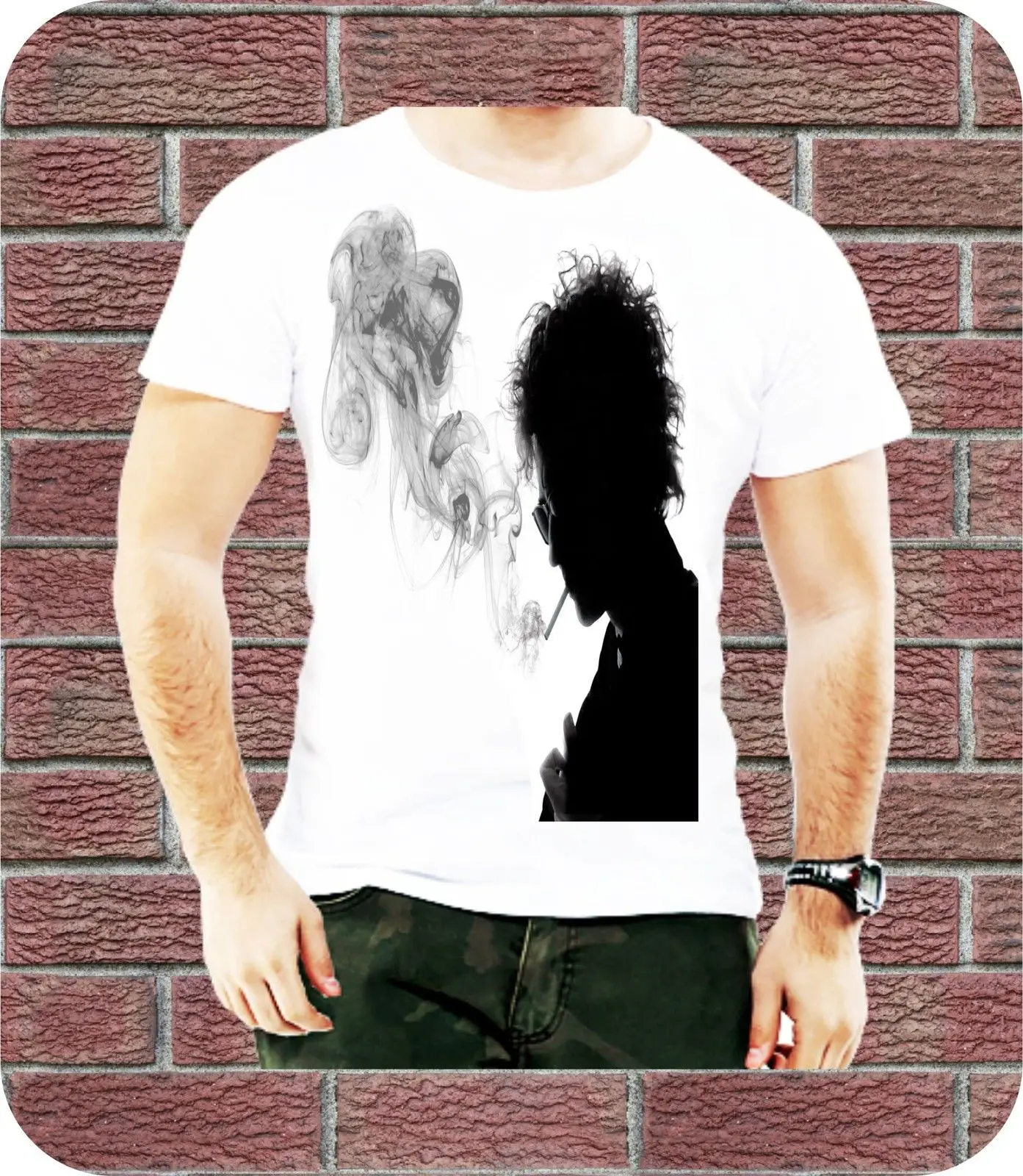 Дым Боб Дилан Для мужчин футболка Повседневное дизайнер на день рождения