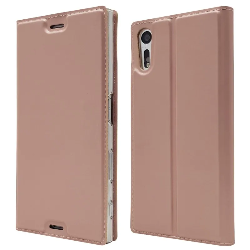 rose gold Чехол для телефона s для sony Xperia XZ Dual F8332 F8331 XZ Premium G8141 Coque Etui кожаный чехол-Кошелек Мягкий чехол Capinha Carcasa - Цвет: rose gold