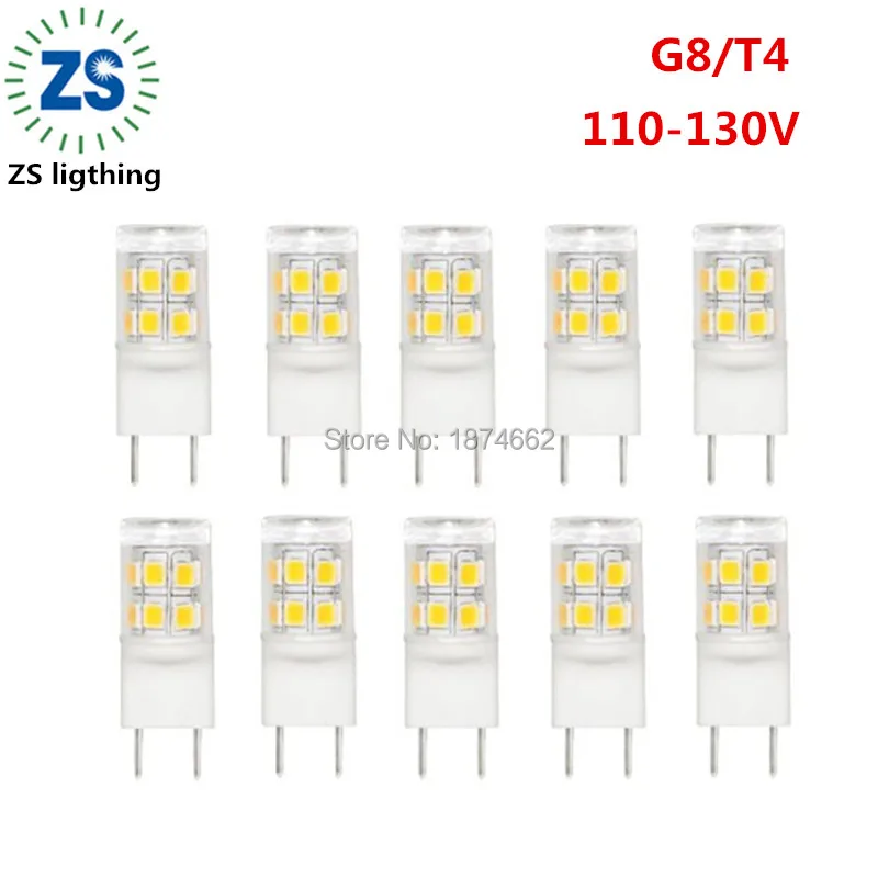T4 G8 Светодиоды Галогеновые лампы 2.3 Вт AC110-130V теплый белый 2700 К 6000 | Лампы и