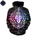 Leo.Color By Brizbazaar Art Lion толстовки мужские спортивные худи в стиле аниме уличная одежда пальто пуловер с 3d принтом Прямая поставка