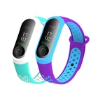 Ремешок спортивный для Xiaomi Mi Band 3 4, силиконовый браслет для смарт-часов mi band 4 3 band3 NFC