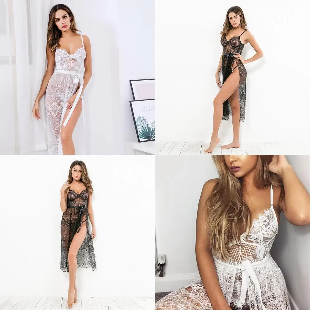 Женское сексуальное платье с v-образным вырезом на бретельках кружевное Летнее
