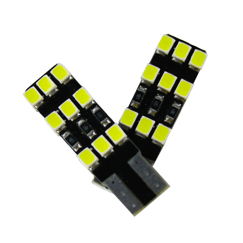 200 шт. белый Can bus без Ошибок T10 W5W 18 светодиодный светильник 3528/1210 SMD для вождения