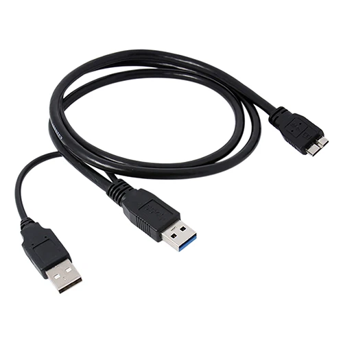 Черный двойной USB-кабель A-Micro-B 3 0 Y для Samsung Galaxy S5 Note USB-концентратор | Компьютеры и