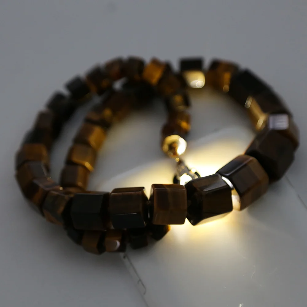Yumten Tiger Eye ожерелье кулон мужской натуральный камень мощность драгоценный