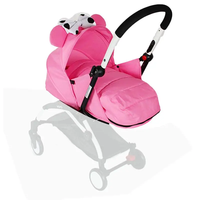 pink cartoon Детская коляска-гнездо для новорожденных, корзина для сна для Babyzen yoyo Yoya Babyyoya, сумка для сна для трона, аксессуары для детских колясок - Цвет: pink cartoon