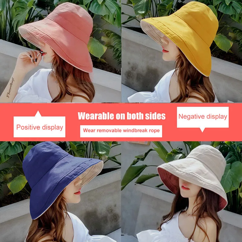 Sunhat женская летняя пляжная шляпа с широкими полями Солнцезащитная уличная туристическая свернутая