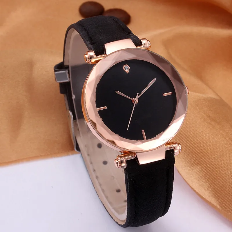 Женские кварцевые часы повседневные кожаные Наручные для девушек и