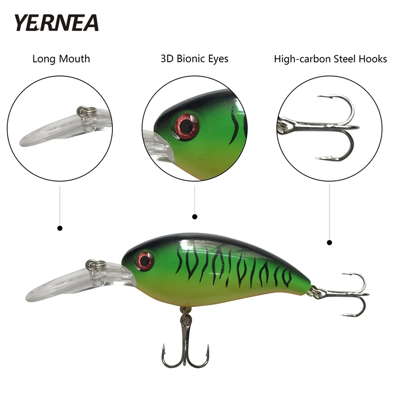Yernea 1 шт. 10 см 15 г Большая искусственная морская троллинговая Реалистичная