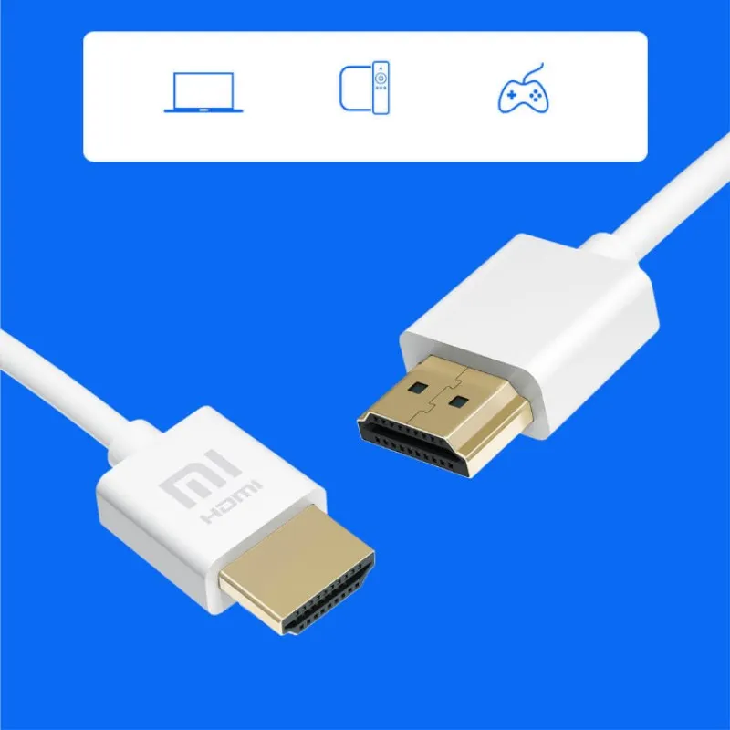 Высокоскоростной HDMI кабель XIAOMI позолоченный 4k 3D адаптер HDTV сплиттер