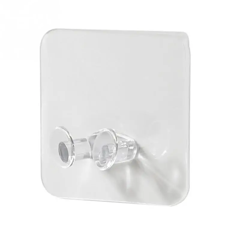 2 шт. упак. заглушка крюк прозрачный для дома офиса настенный клей пластиковая
