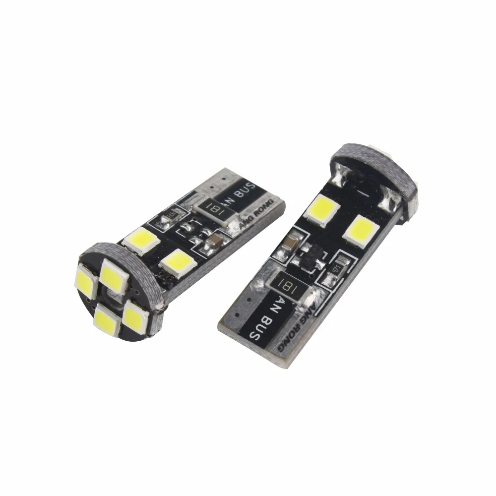 2 шт. автомобильные светодиодсветодиодный лампы T10 W5W 194 Canbus 8 SMD