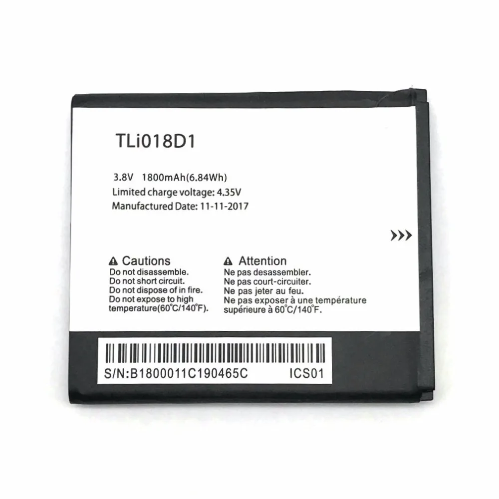 Аккумулятор TLi018D1 1800 мАч для Alcatel One Touch Pop D5 Dual 5038x OT5038X 3 5015D OT 5016 аккумулятор