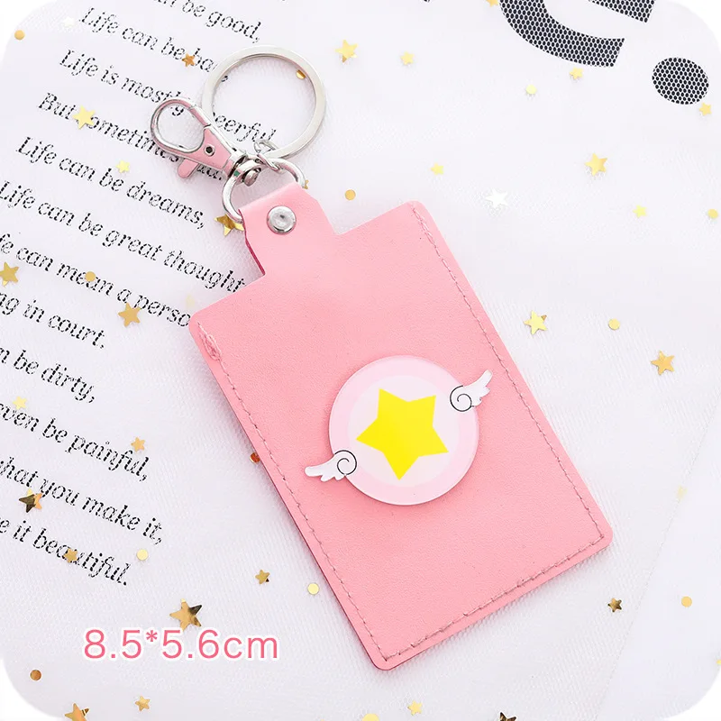 Япония кошка PU кожаные держатели для карт женские визитницы модные студенческие