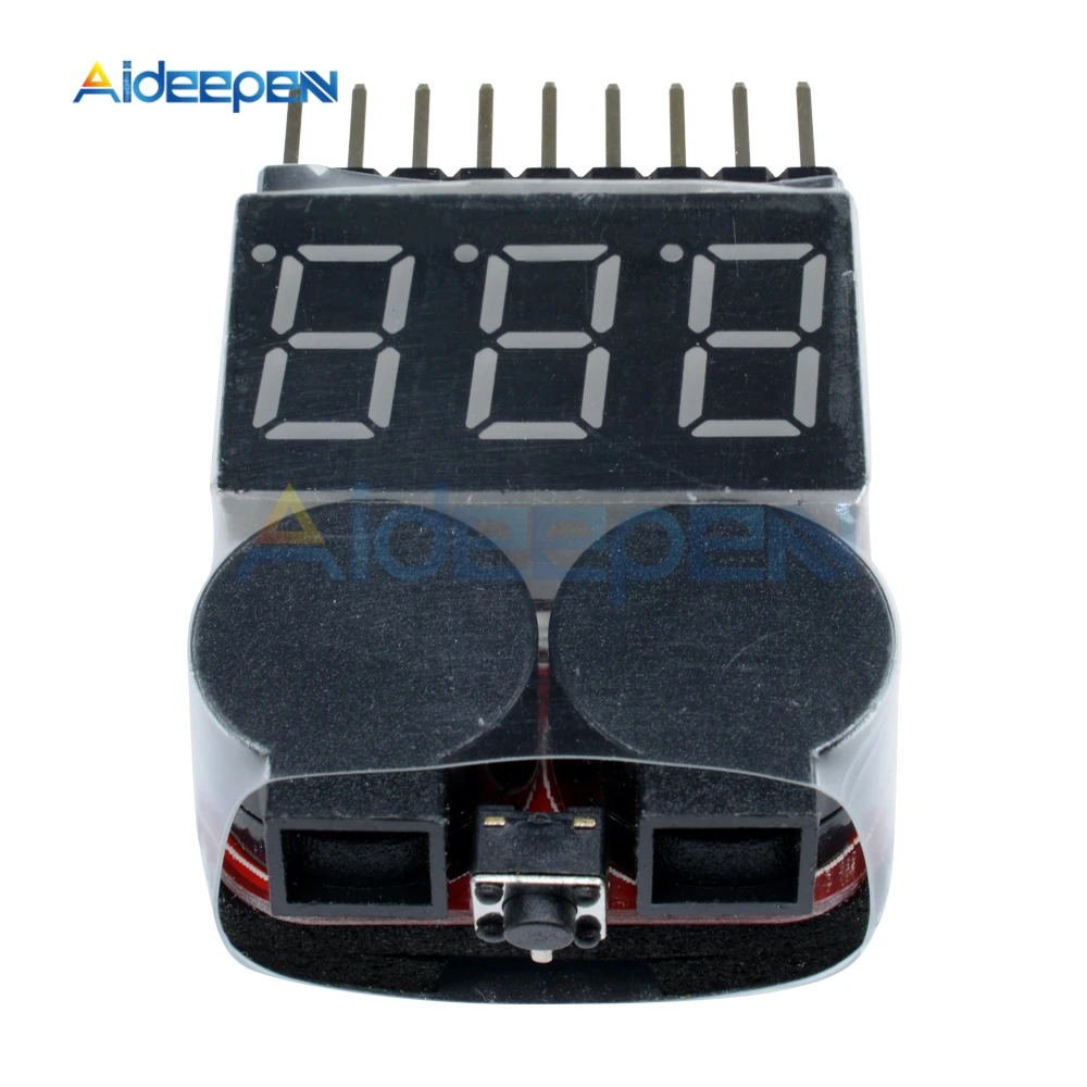 1-8S Lipo/li-ion/Fe напряжение батареи 2 в 1 тест er низковольтный звуковой сигнал тестовые инструменты для RC автомобиля лодки
