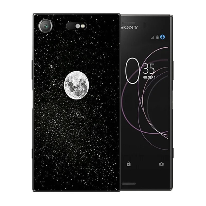 Для Sony Xperia XZ1 Compact чехол для телефона силиконовый космический мир шаблон задняя