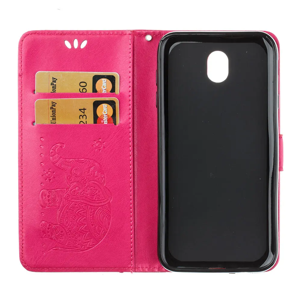 Чехол с откидной крышкой для Samsung Galaxy J7 2017 j730 J730FM SM-J730F SM-J730FM чехол и кошельком