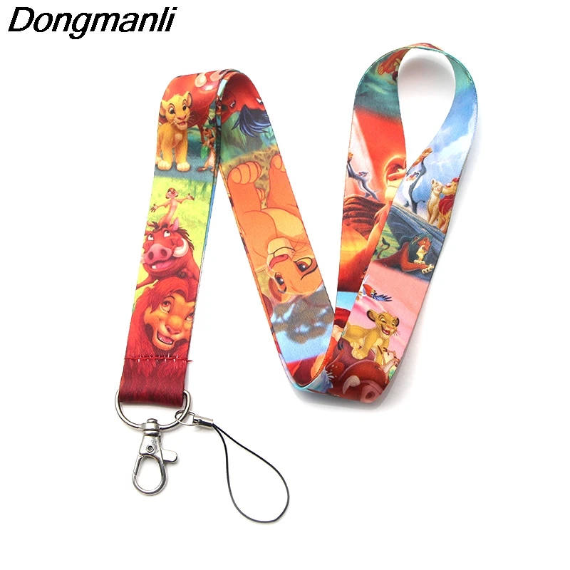 P3628 Dongmanli Лев брелок короля Lanyards держатель удостоверения личности ID карта Пропуск Тренажерный зал мобильный телефон USB бейдж держатель ключевой ремень