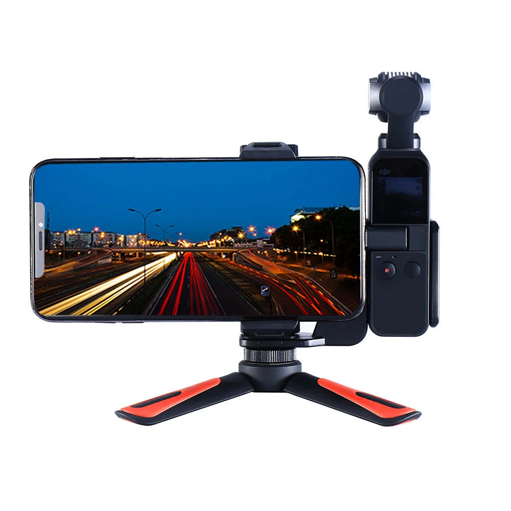 Osmo Pocket Phone Tripod Holder Mount Bracket with Mini Handgrip for DJI gimbal Accessories | Электроника